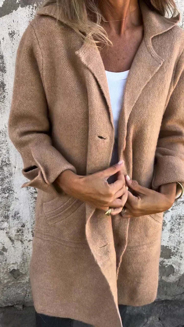 Sorella | Mantel Damen Mit Knopfleiste