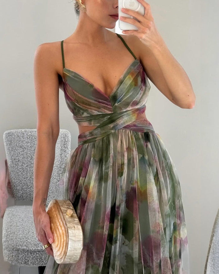 Lisa-Marie -  Elegantes florales Maxikleid