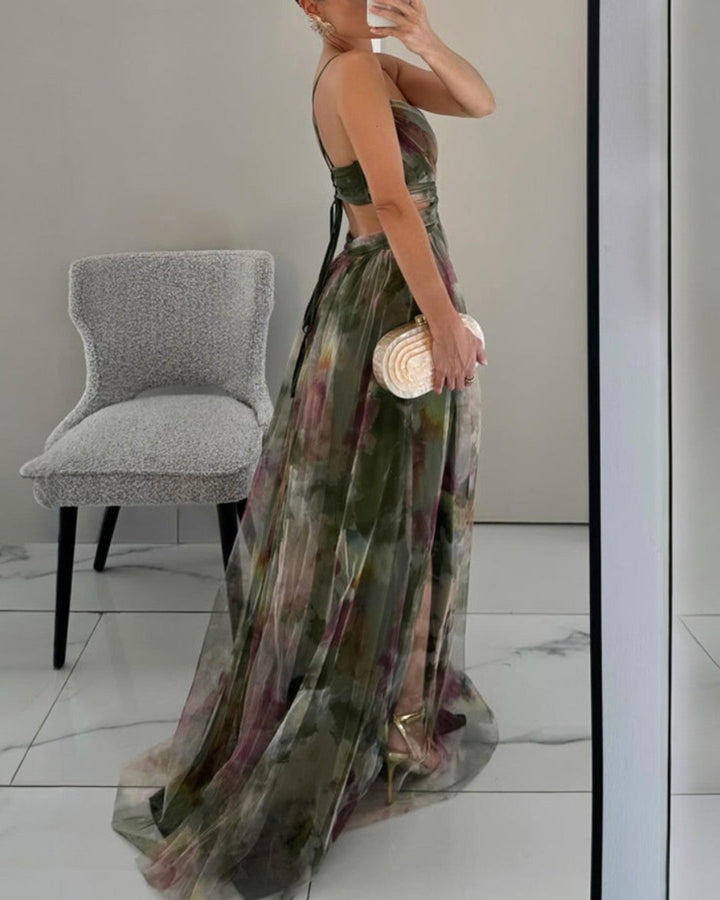 Lisa-Marie -  Elegantes florales Maxikleid