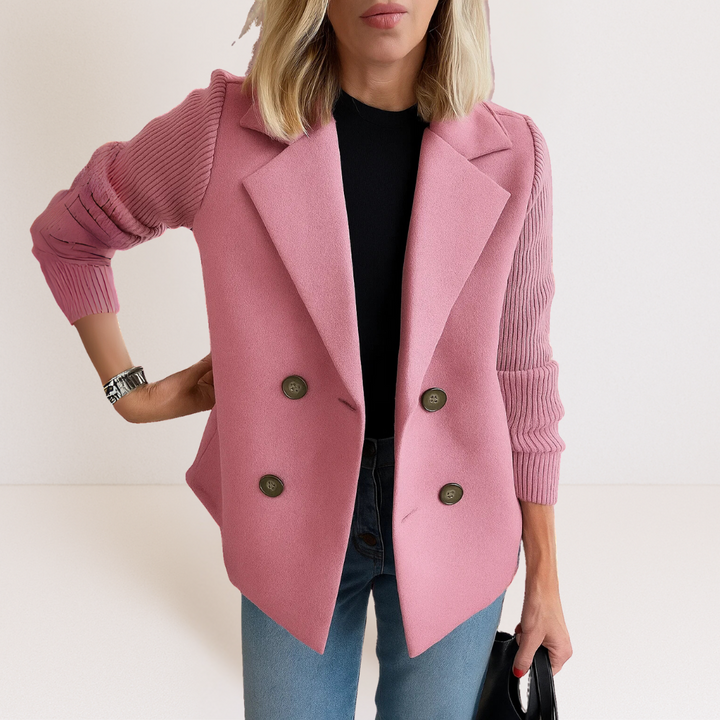 Martine – Elegante Jacke mit Strickärmeln