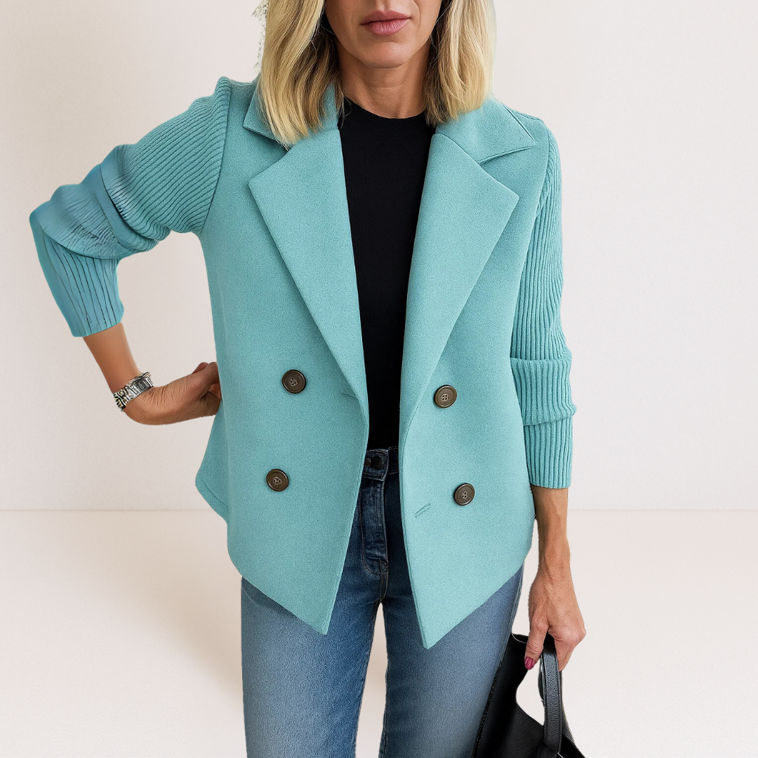 Martine – Elegante Jacke mit Strickärmeln