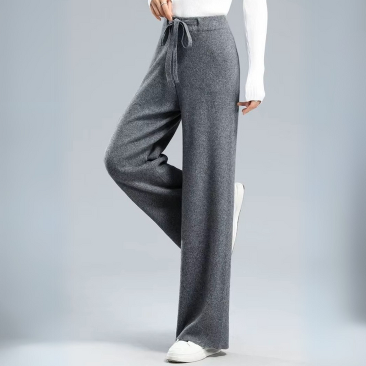 Emma – Lounge-Hose aus Melange-Strick