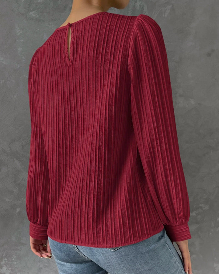 Bianca - Elegante Bluse mit langen Laternenärmeln