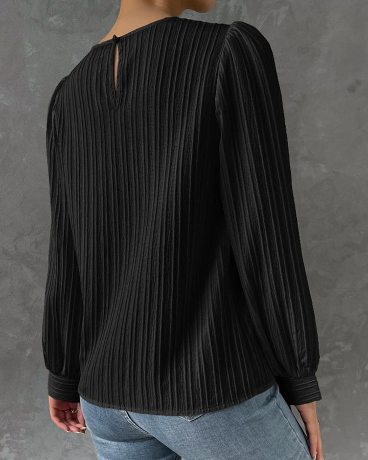 Bianca - Elegante Bluse mit langen Laternenärmeln