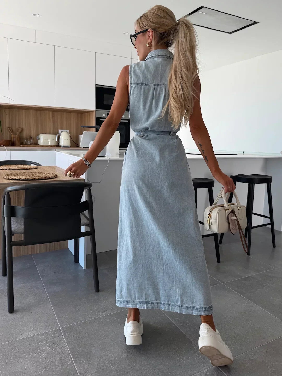 Isabelle - Maxi-Jeanskleid