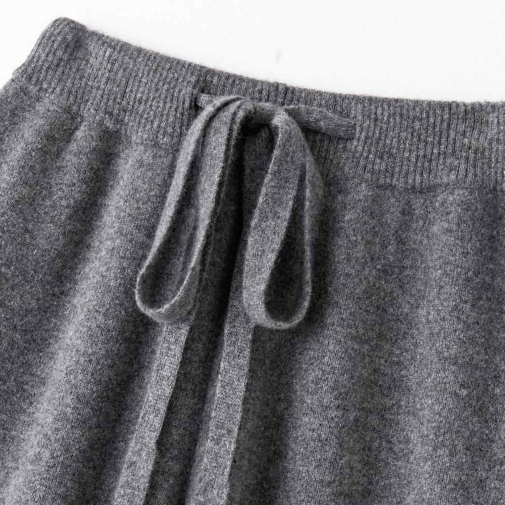 Emma – Lounge-Hose aus Melange-Strick