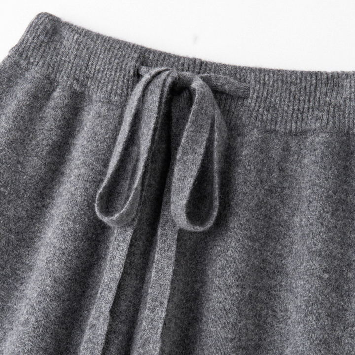 Emma – Lounge-Hose aus Melange-Strick