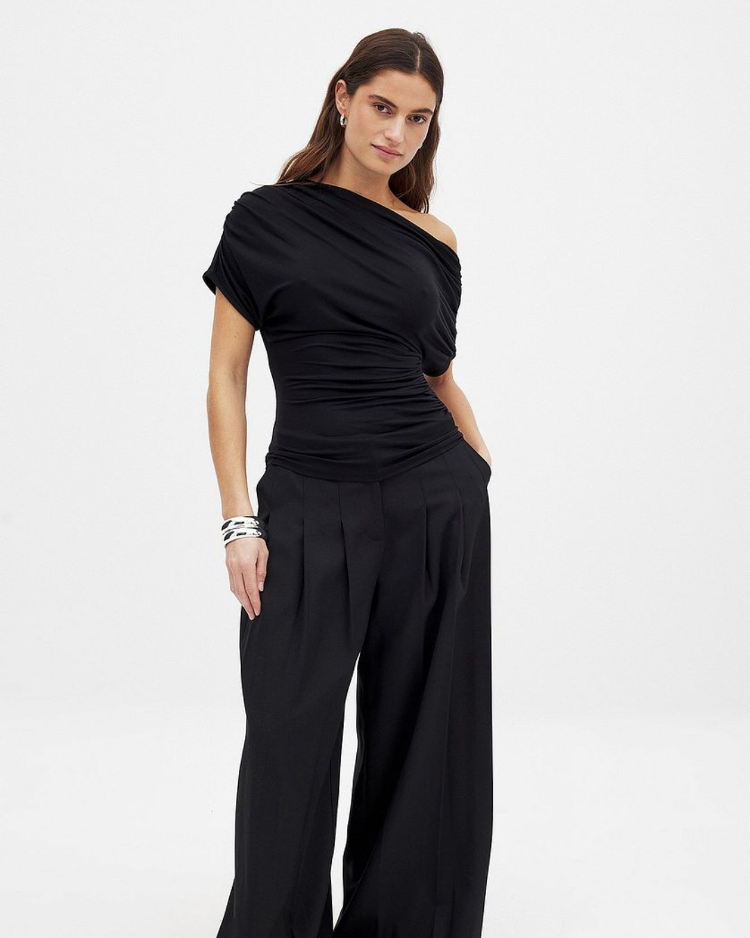 Valerie - Ein-Schulter-Look Top