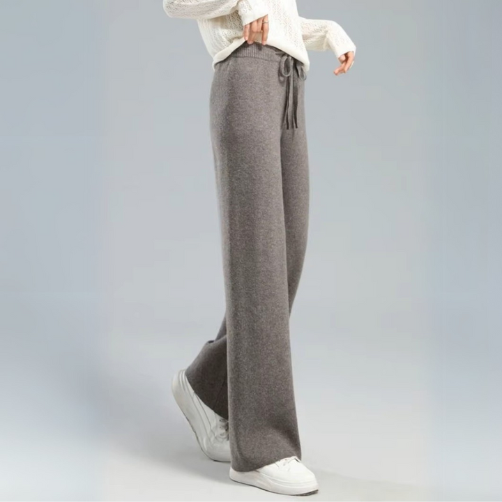 Emma – Lounge-Hose aus Melange-Strick