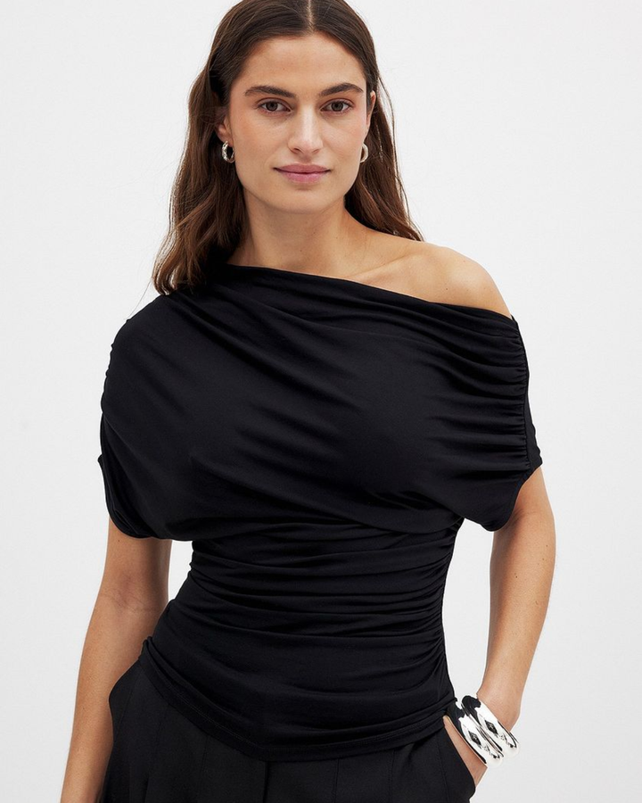 Valerie - Ein-Schulter-Look Top