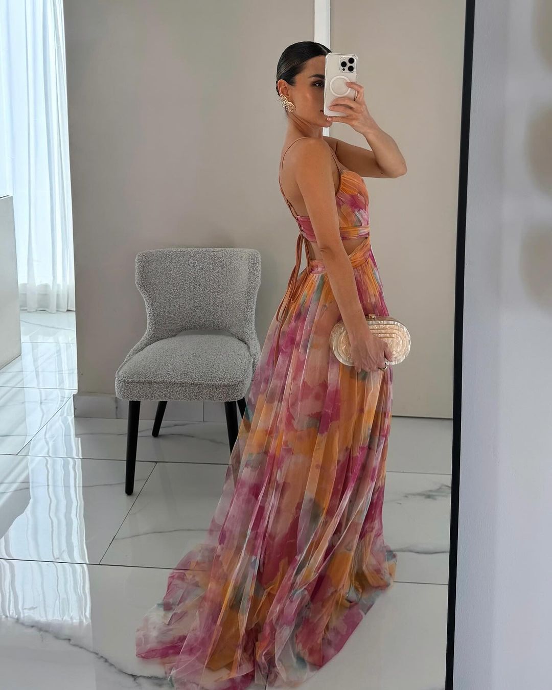 Lisa-Marie -  Elegantes florales Maxikleid