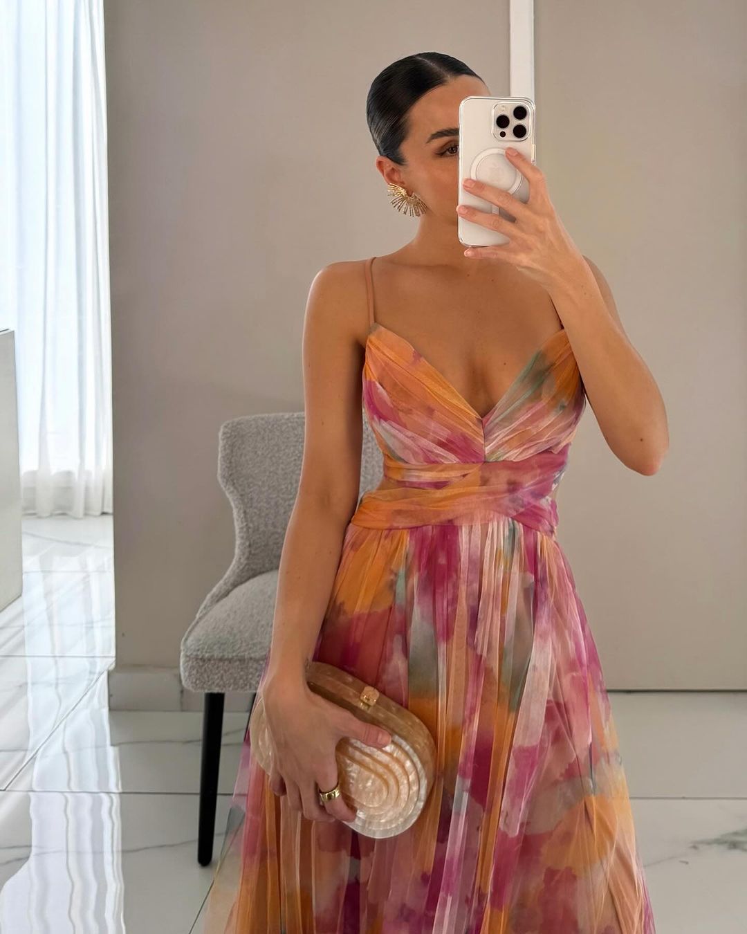Lisa-Marie -  Elegantes florales Maxikleid