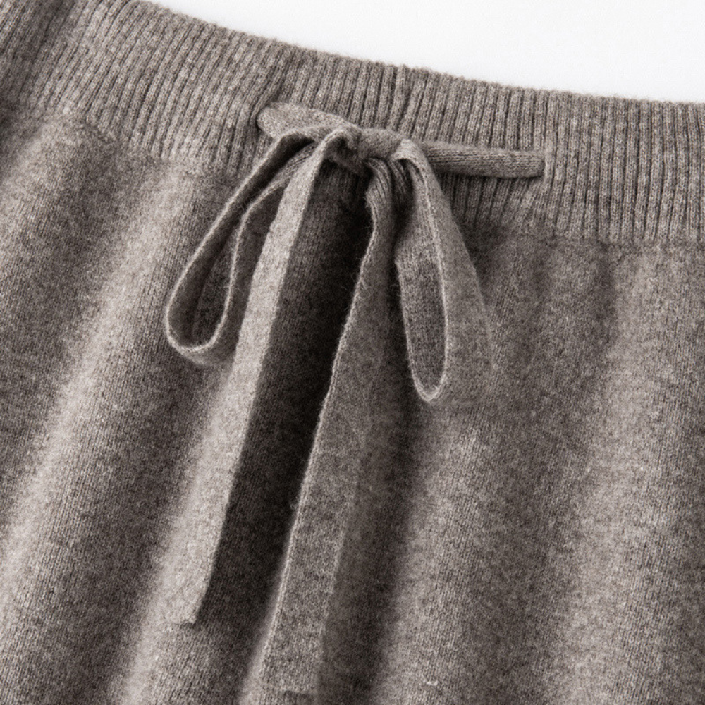 Emma – Lounge-Hose aus Melange-Strick