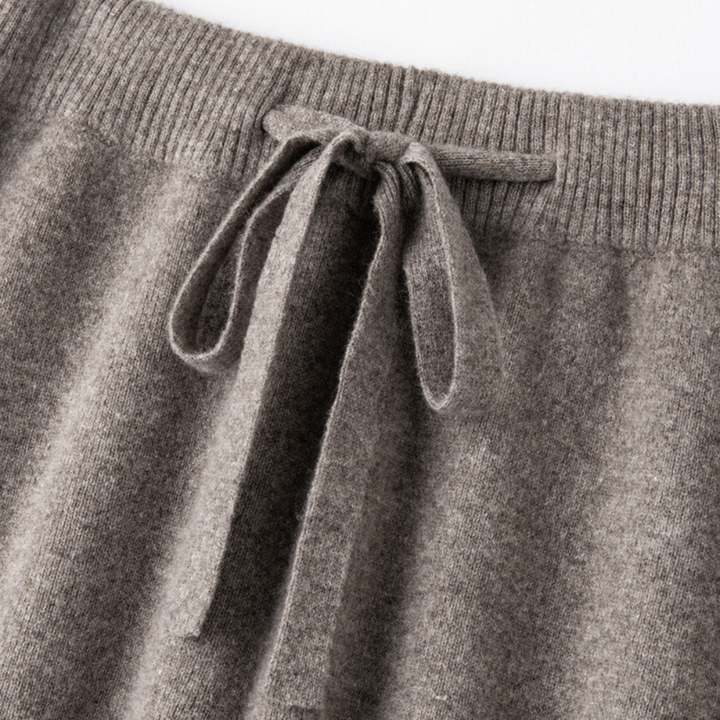 Emma – Lounge-Hose aus Melange-Strick