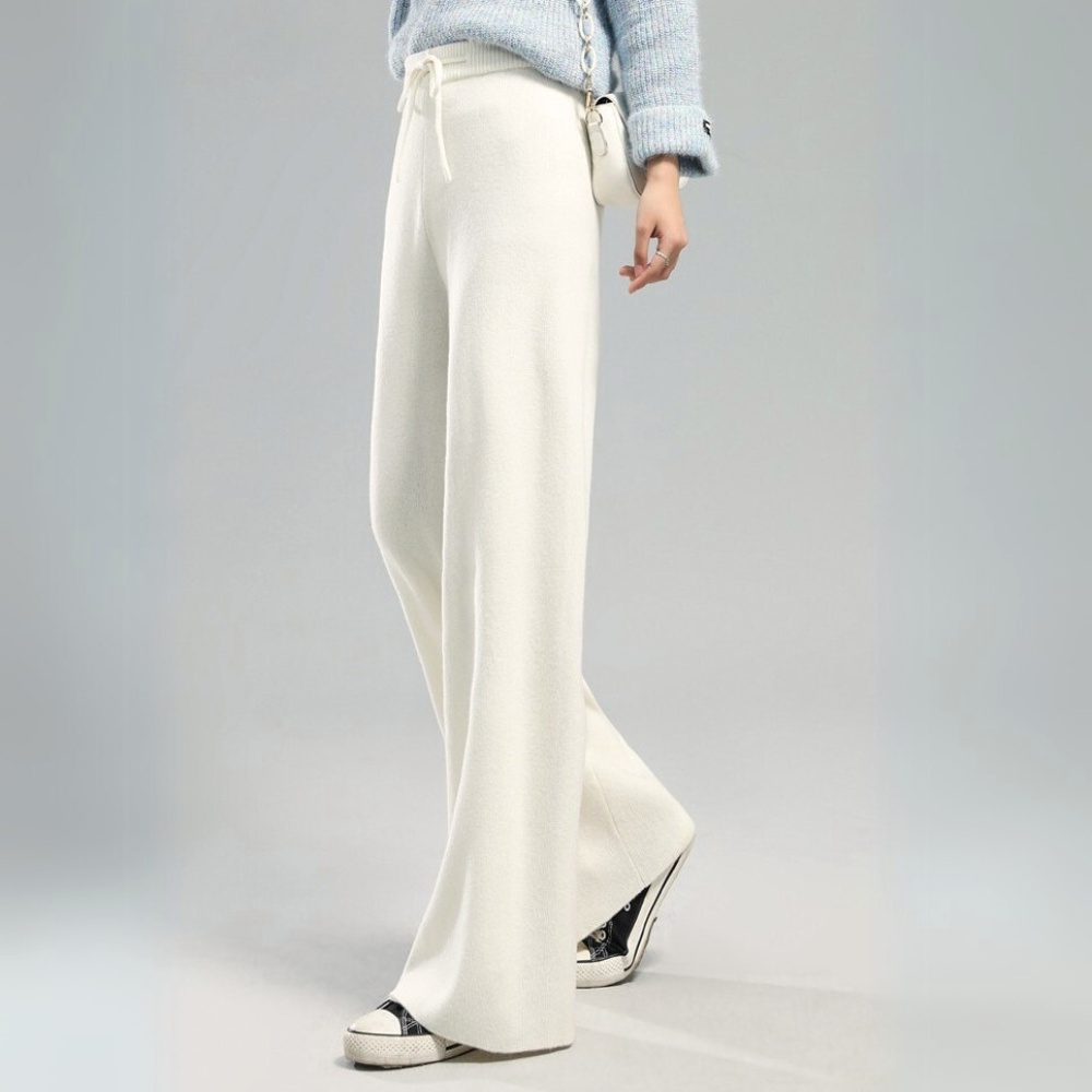 Emma – Lounge-Hose aus Melange-Strick