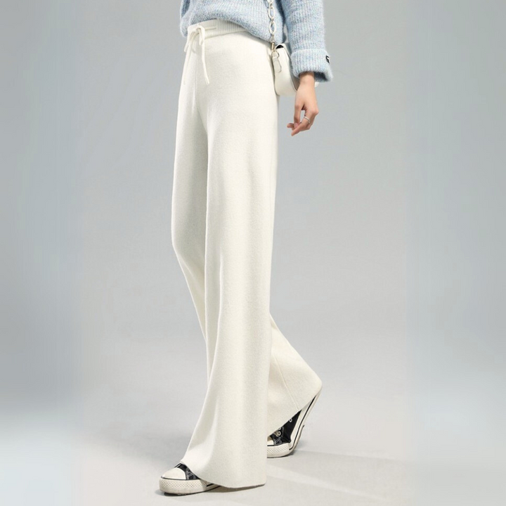 Emma – Lounge-Hose aus Melange-Strick