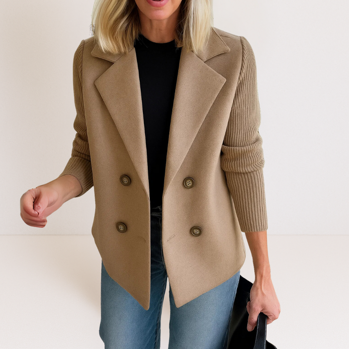 Martine – Elegante Jacke mit Strickärmeln