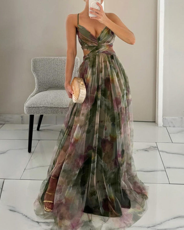 Lisa-Marie -  Elegantes florales Maxikleid