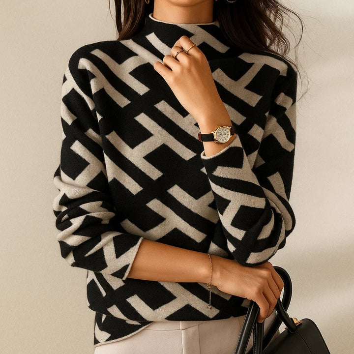 Eva - Geometric Alphabet Pullover