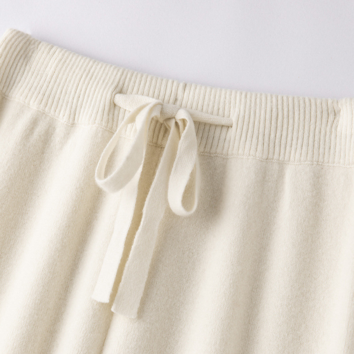 Emma – Lounge-Hose aus Melange-Strick