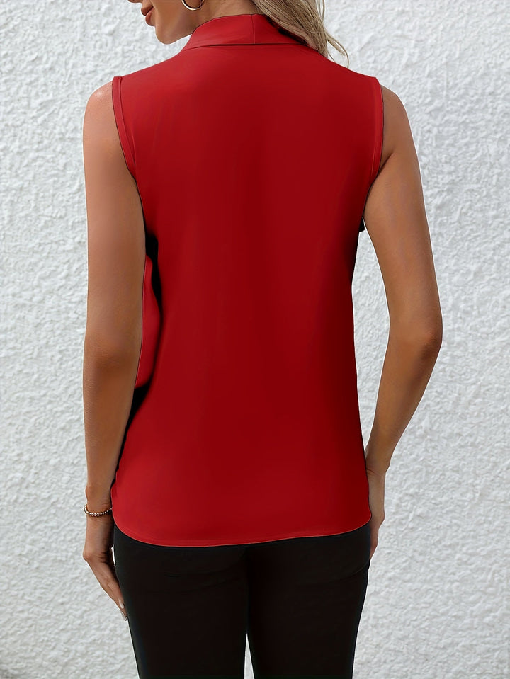 Annabel - Ärmellose Bluse mit V-Ausschnitt