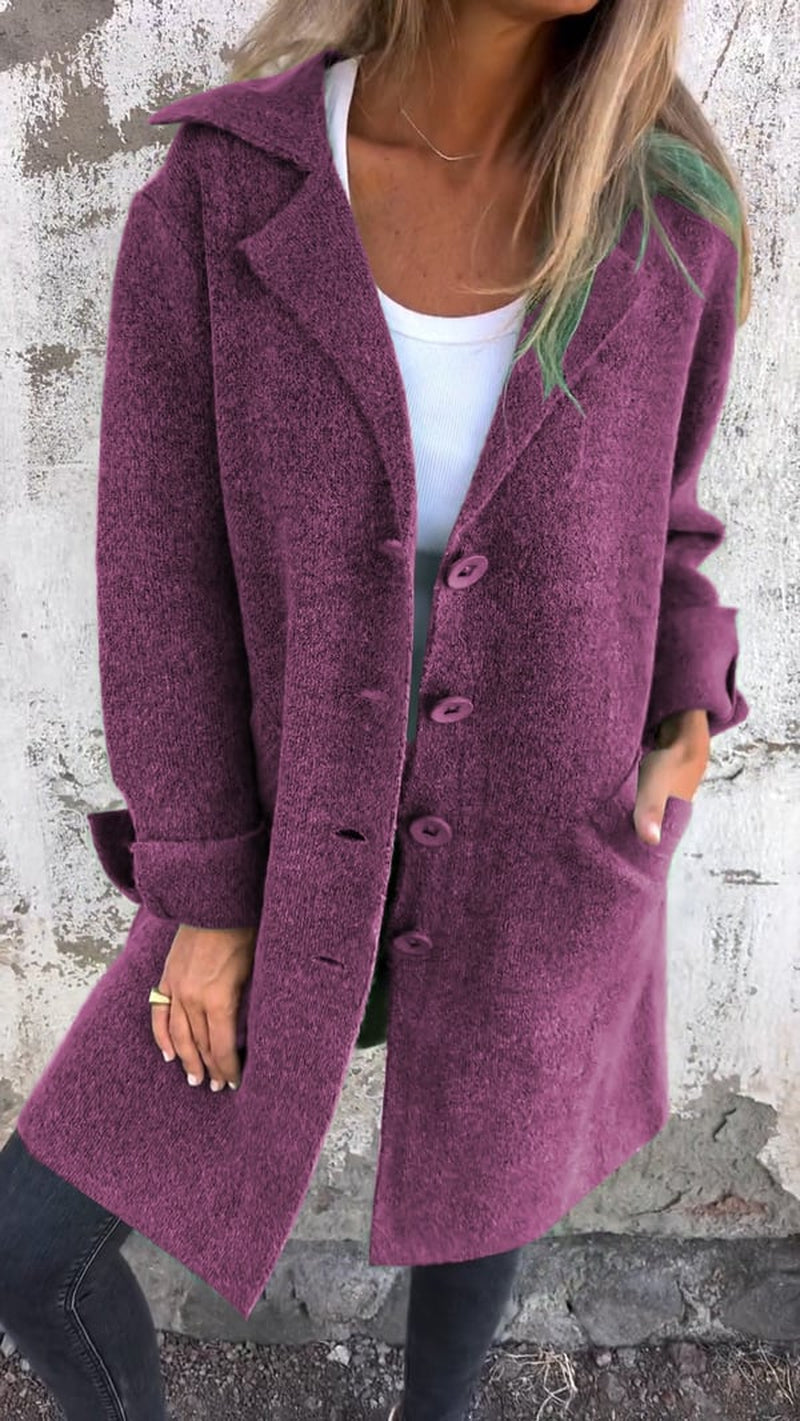 Sorella | Mantel Damen Mit Knopfleiste
