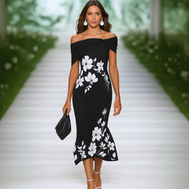 Karin - Elegantes Blumenkleid