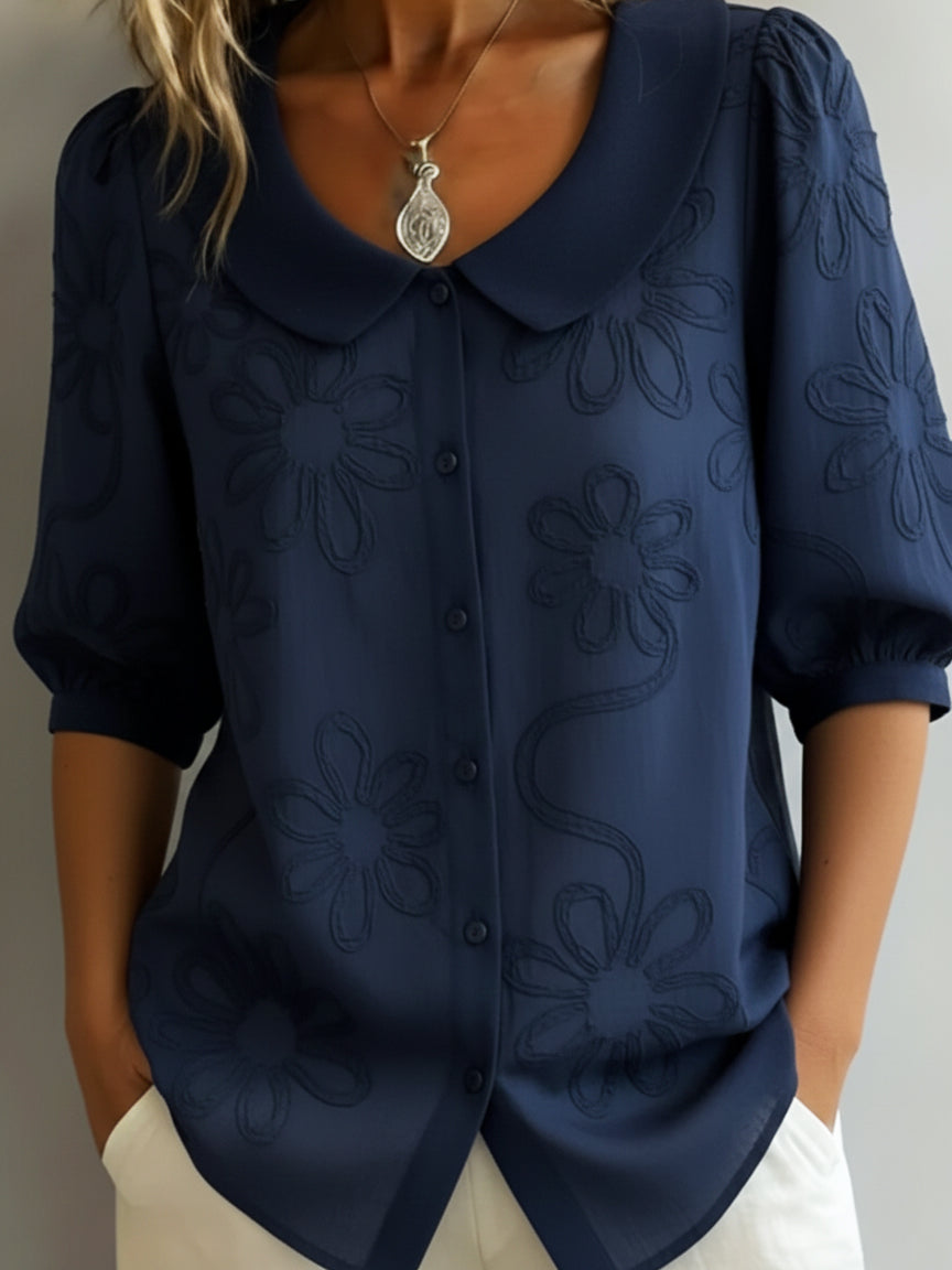 Aurélie™ – Leichte Bluse mit Blumenmuster und natürlicher Eleganz