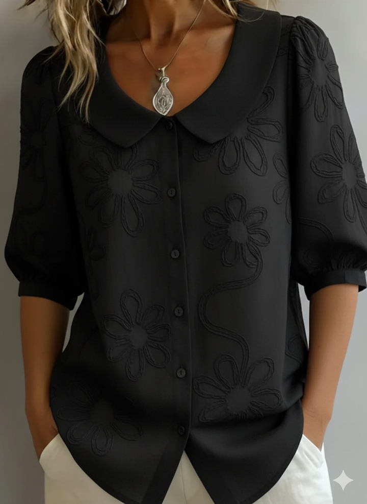 Aurélie™ – Leichte Bluse mit Blumenmuster und natürlicher Eleganz
