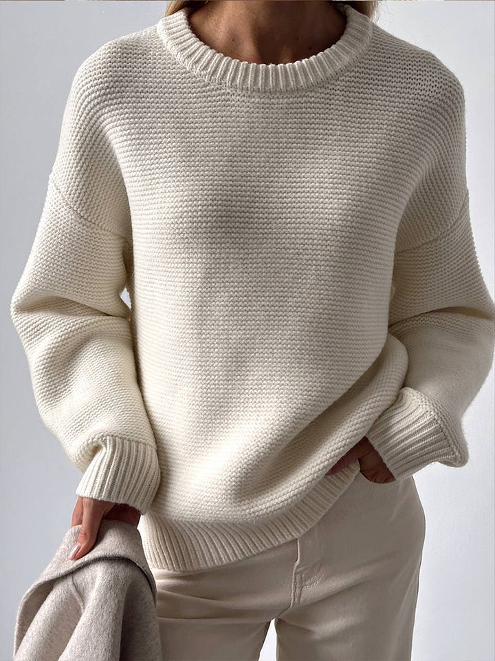 Laura – Strickpullover aus Baumwollmischgewebe
