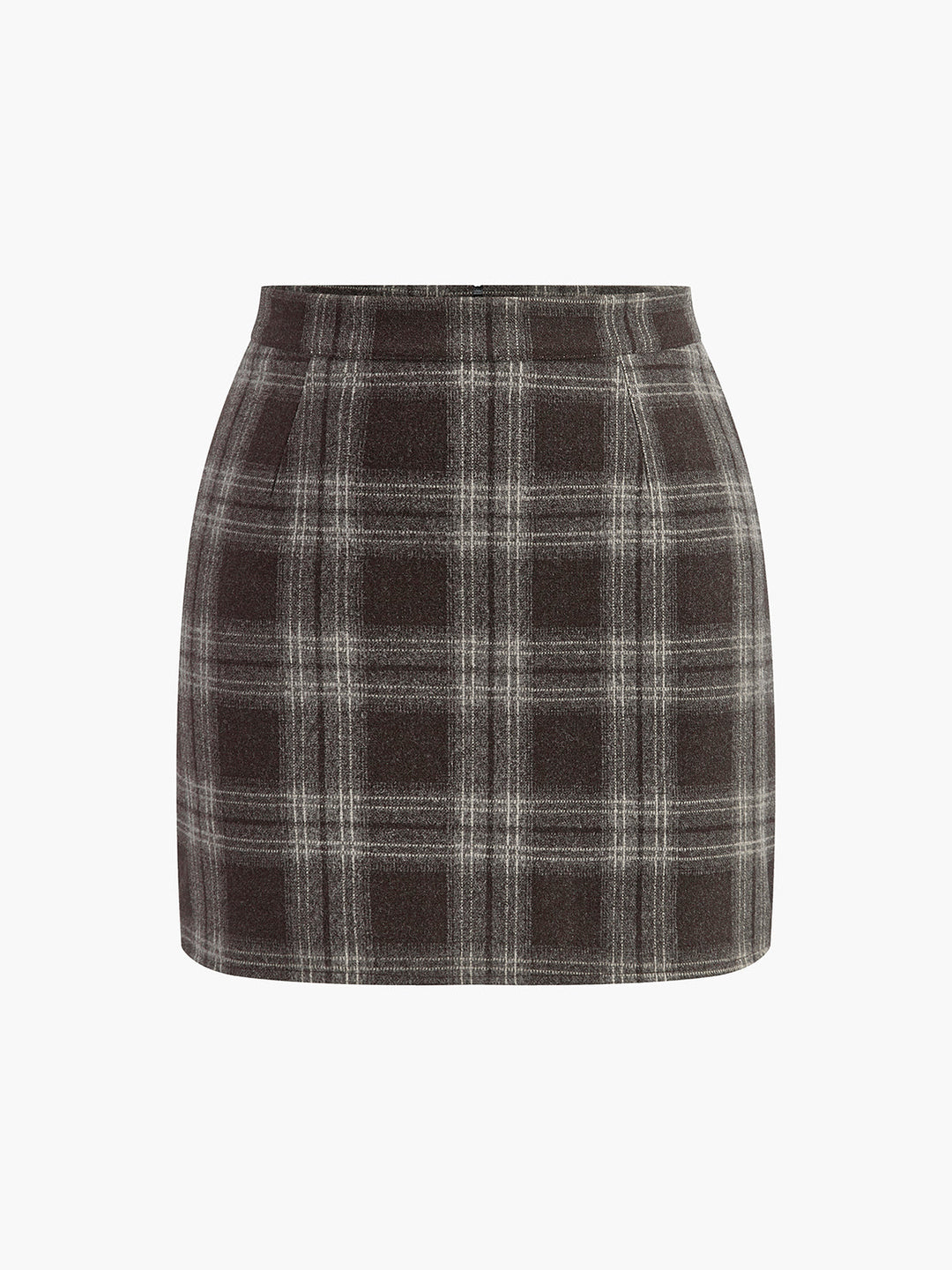 Melanie - Karierter Tweed Minirock
