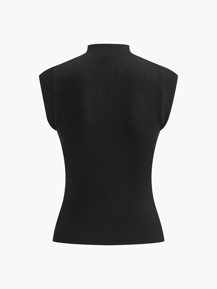 Diana – Ärmelloses Oberteil aus Mesh-Patchwork