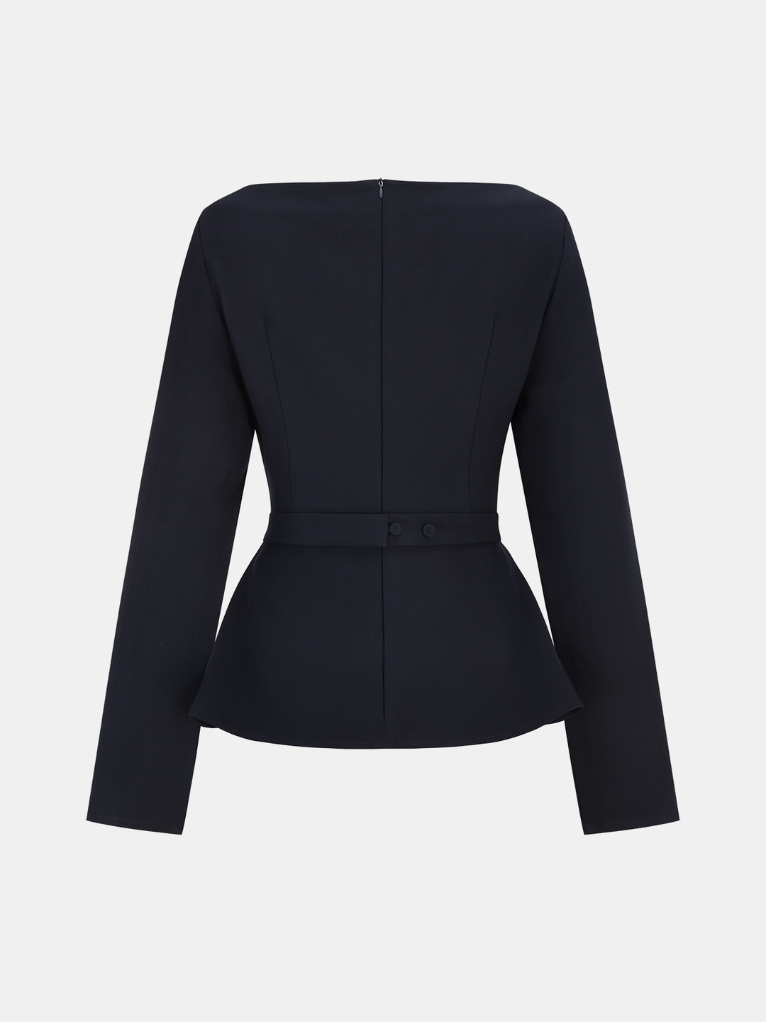 Belinda – Asymmetrische Bluse mit langen Ärmeln