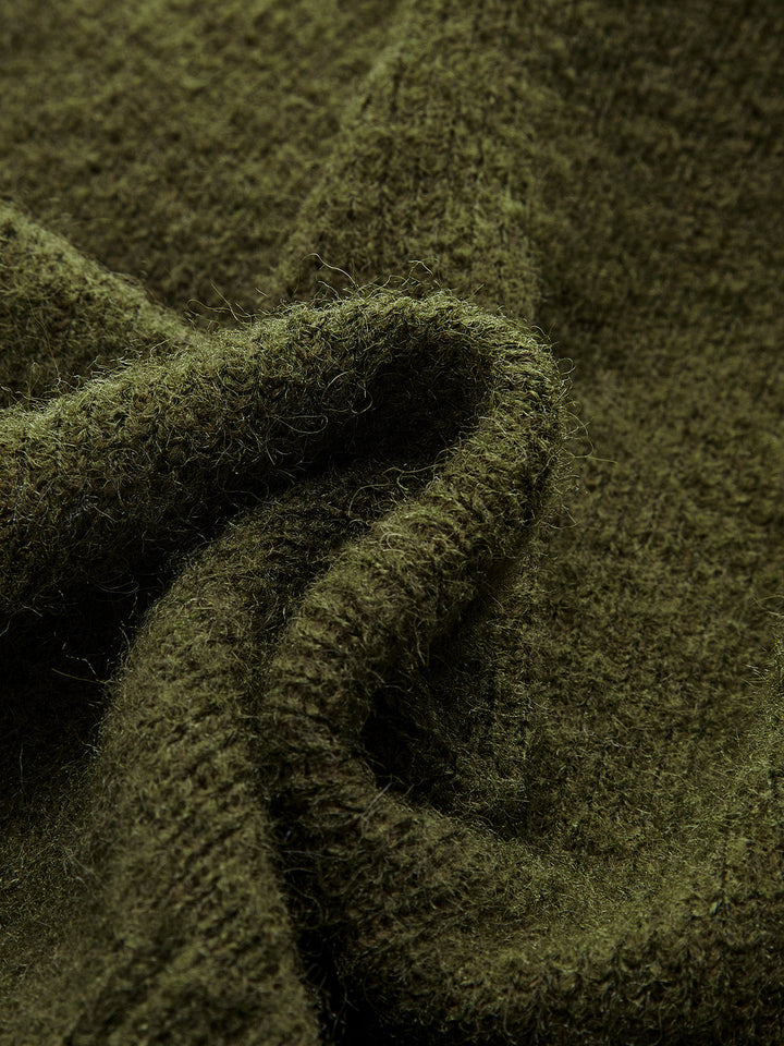 Barbara – Pullover aus Wollmischung mit Wickelausschnitt und V-Ausschnitt