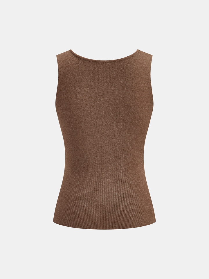 Alina - Zweiteiliges Set aus Tanktop und Capelet aus Strick