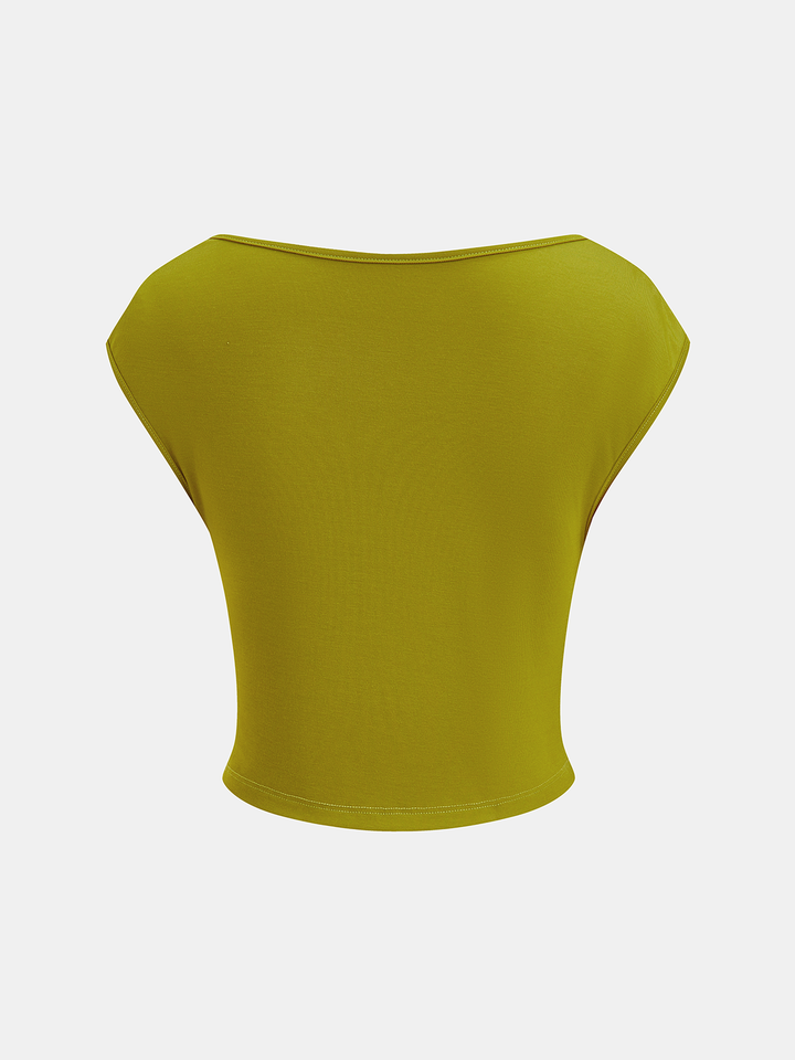 Ilse - Set aus drapiertem Crop-Top und gerafftem Maxirock