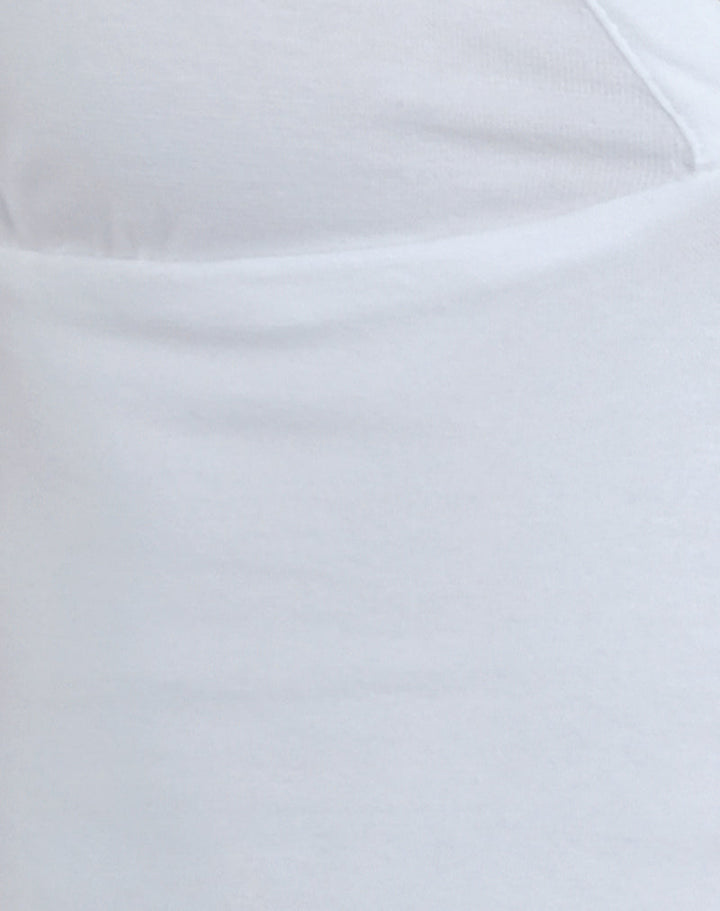 Emberly Plunge Top in White