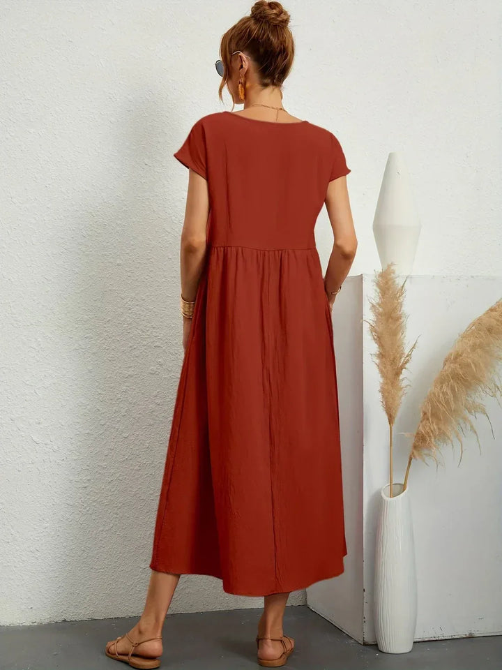 Gabrielle™ - Fließendes Midikleid mit zeitloser Eleganz