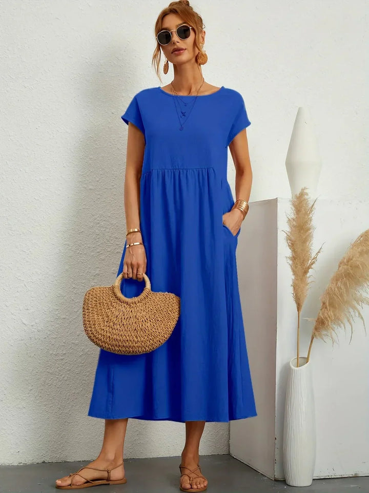 Gabrielle™ - Fließendes Midikleid mit zeitloser Eleganz
