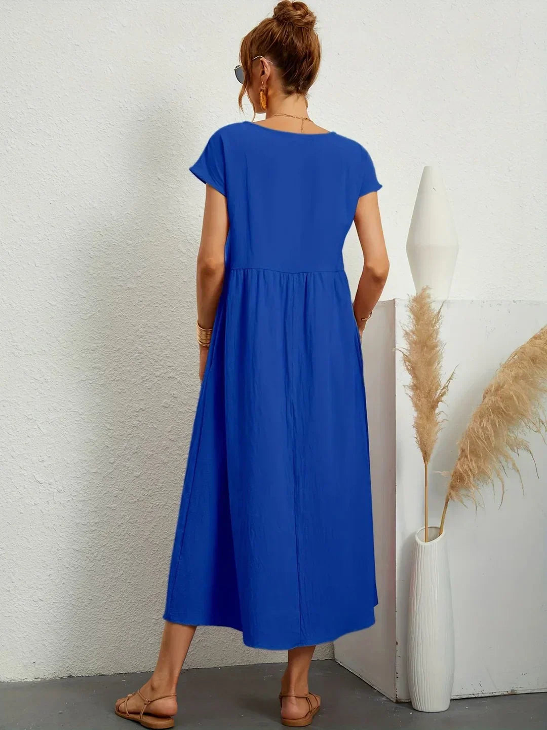 Gabrielle™ - Fließendes Midikleid mit zeitloser Eleganz