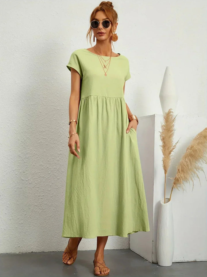 Gabrielle™ - Fließendes Midikleid mit zeitloser Eleganz