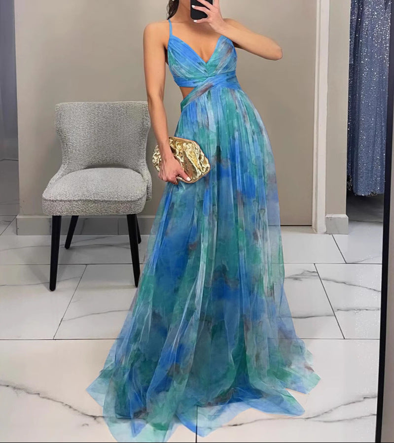 Lisa-Marie -  Elegantes florales Maxikleid