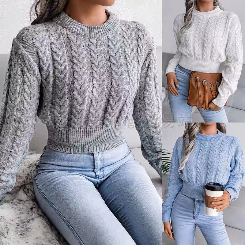 Lara – EverWarm-Strickpullover mit Zopfmuster