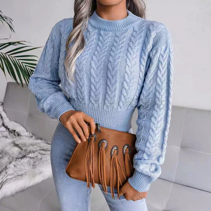 Lara – EverWarm-Strickpullover mit Zopfmuster