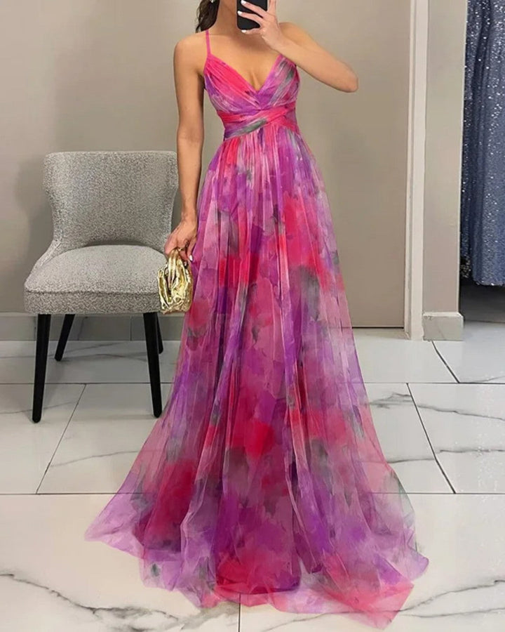 Lisa-Marie -  Elegantes florales Maxikleid