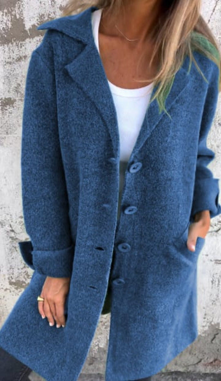 Sorella | Mantel Damen Mit Knopfleiste