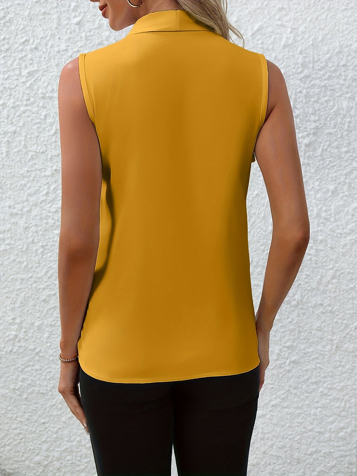Annabel - Ärmellose Bluse mit V-Ausschnitt