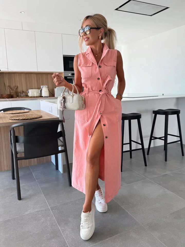 Isabelle - Maxi-Jeanskleid