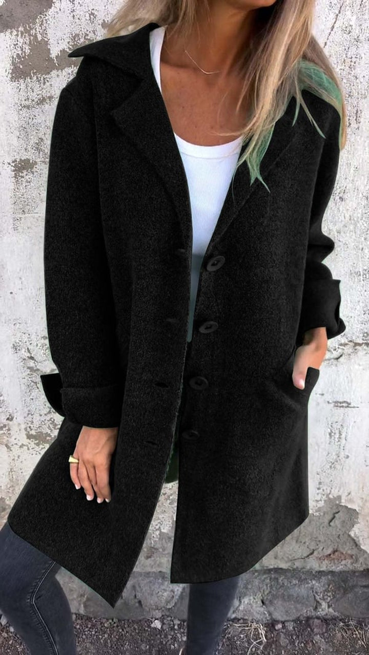 Sorella | Mantel Damen Mit Knopfleiste