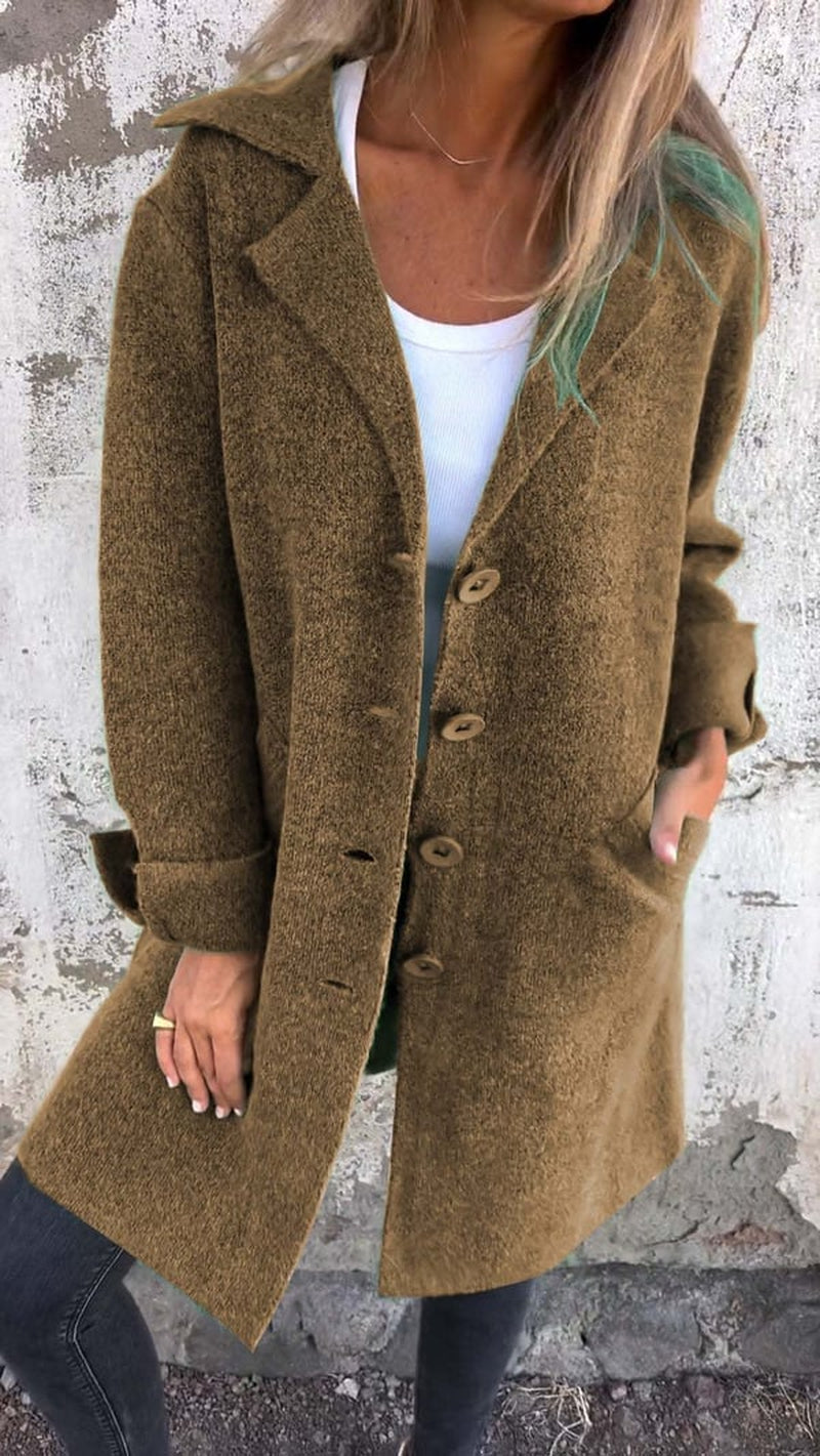 Sorella | Mantel Damen Mit Knopfleiste